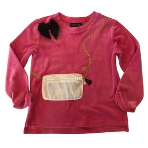 Kidtopia Pink Velour Dress Top size 5T